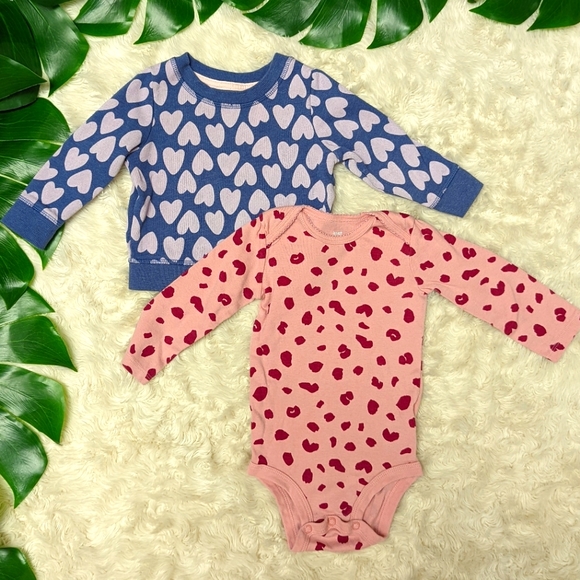 12 Months Baby Tops Pink Purple - Picture 6 of 6